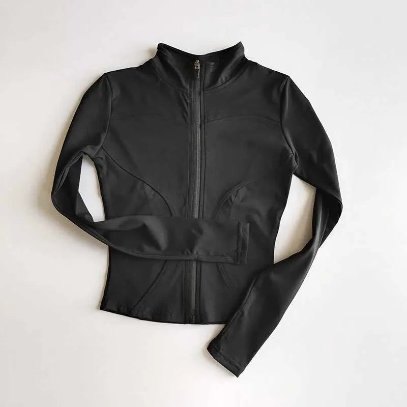 Krohn-e | Damen Langarm Zip Up Activewear Jacke