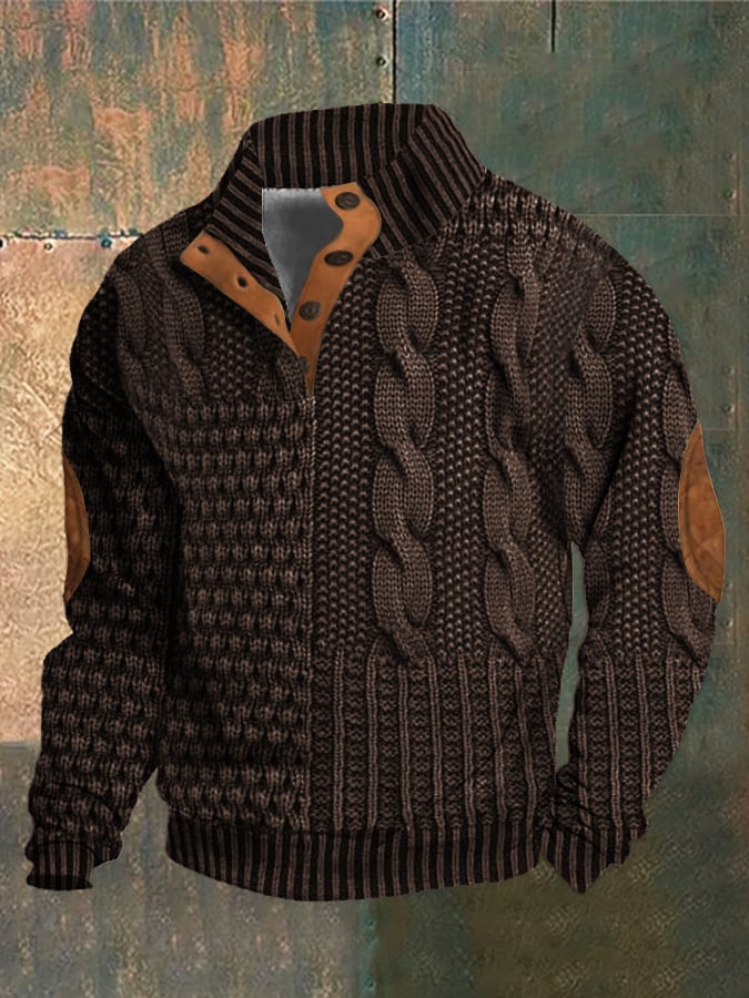 Michel™ –  Cooler Pullover mit Knöpfen für einen lässigen, eleganten Stil