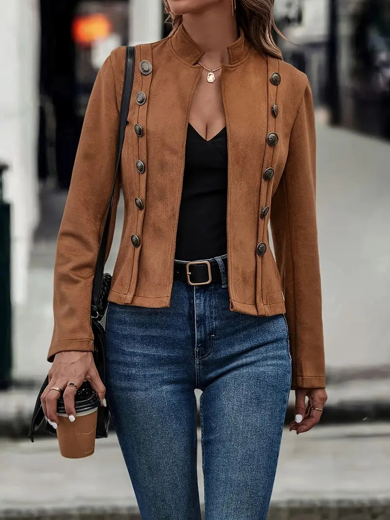 Boudicca: Vintage Long-Sleeve Double-Breasted Jacket