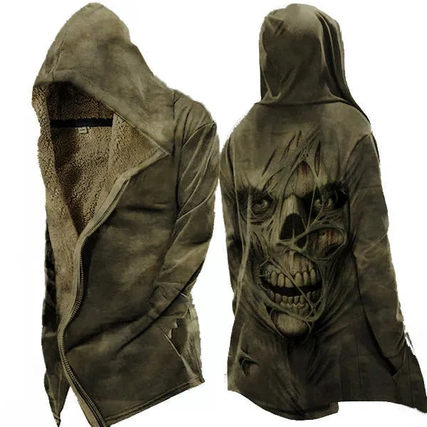 Ponara Fleecejacke mit Vintage-Schädel
