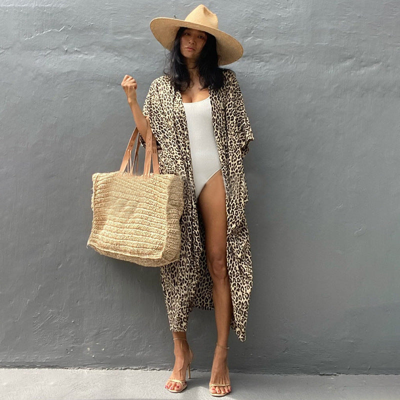 Krohn-e | Glamouröse Sonnenschutz Resort Strandkleid Cover Up