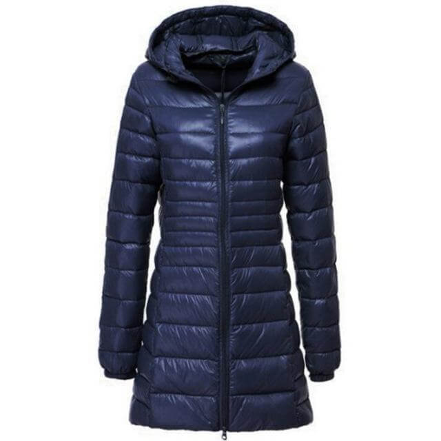 Krohn-e | Damen Leichte Lange Daunenjacke