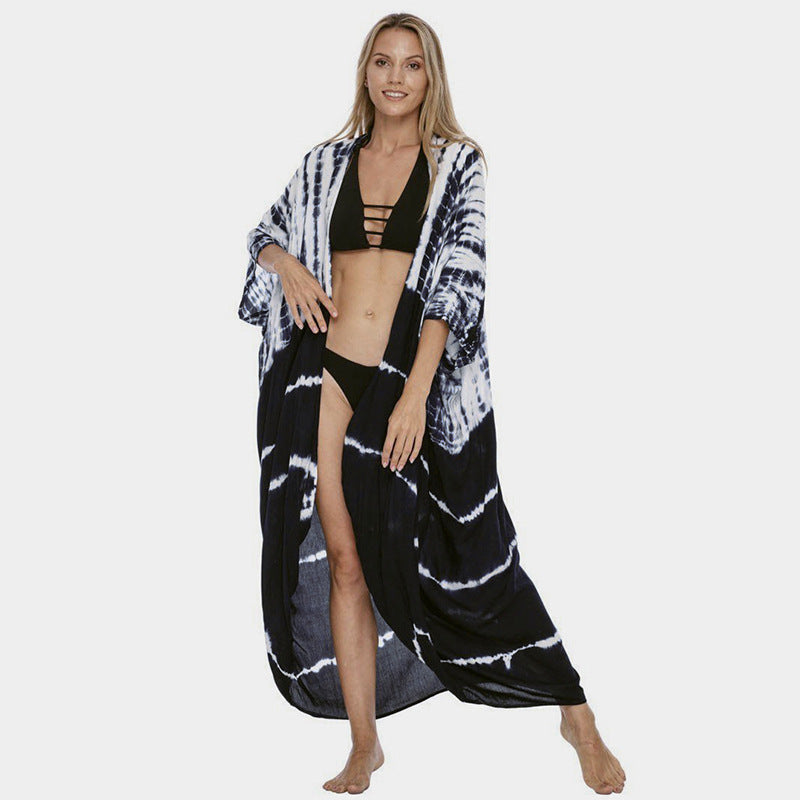 Krohn-e | Glamouröse Sonnenschutz Resort Strandkleid Cover Up