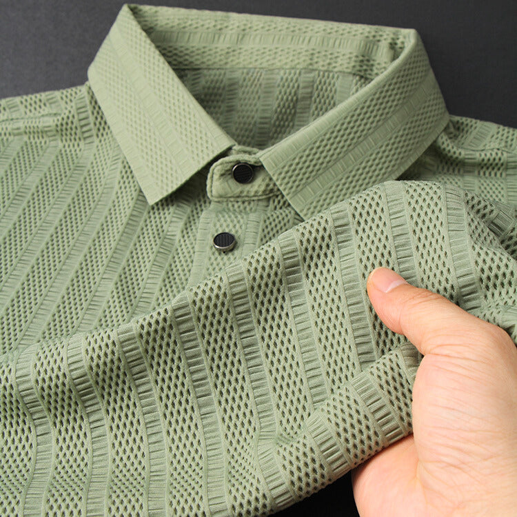Hochwertiges Seidenpolohemd für Herren