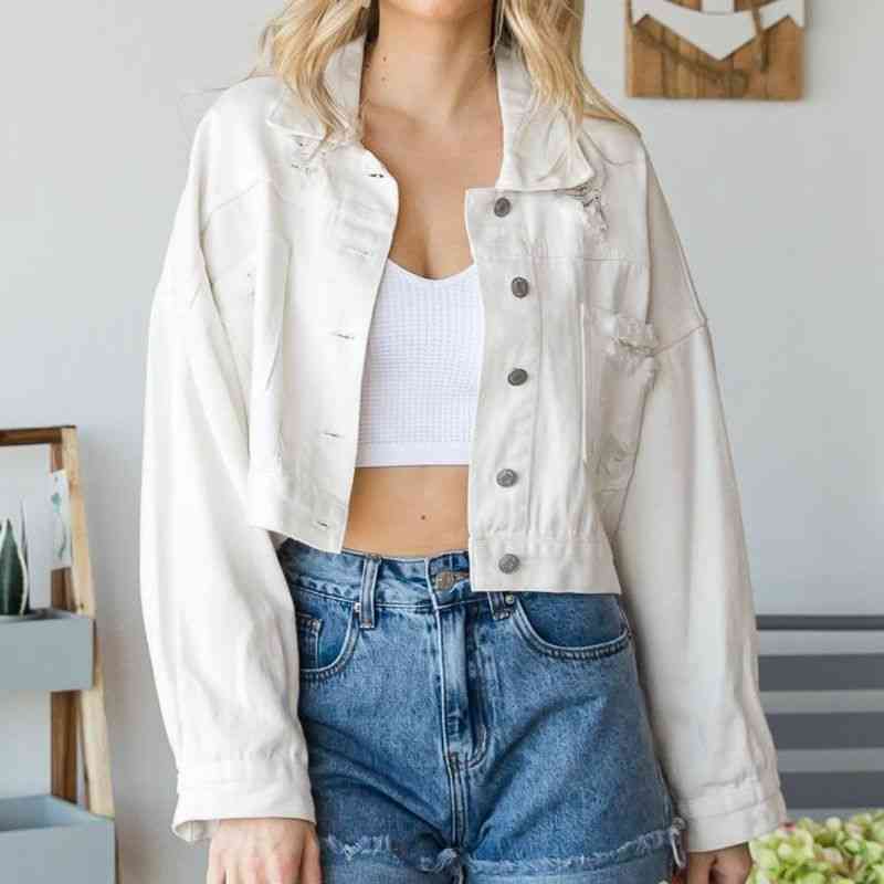 Krohn-e | Zeitgenössische Denim Jacke mit Kragen