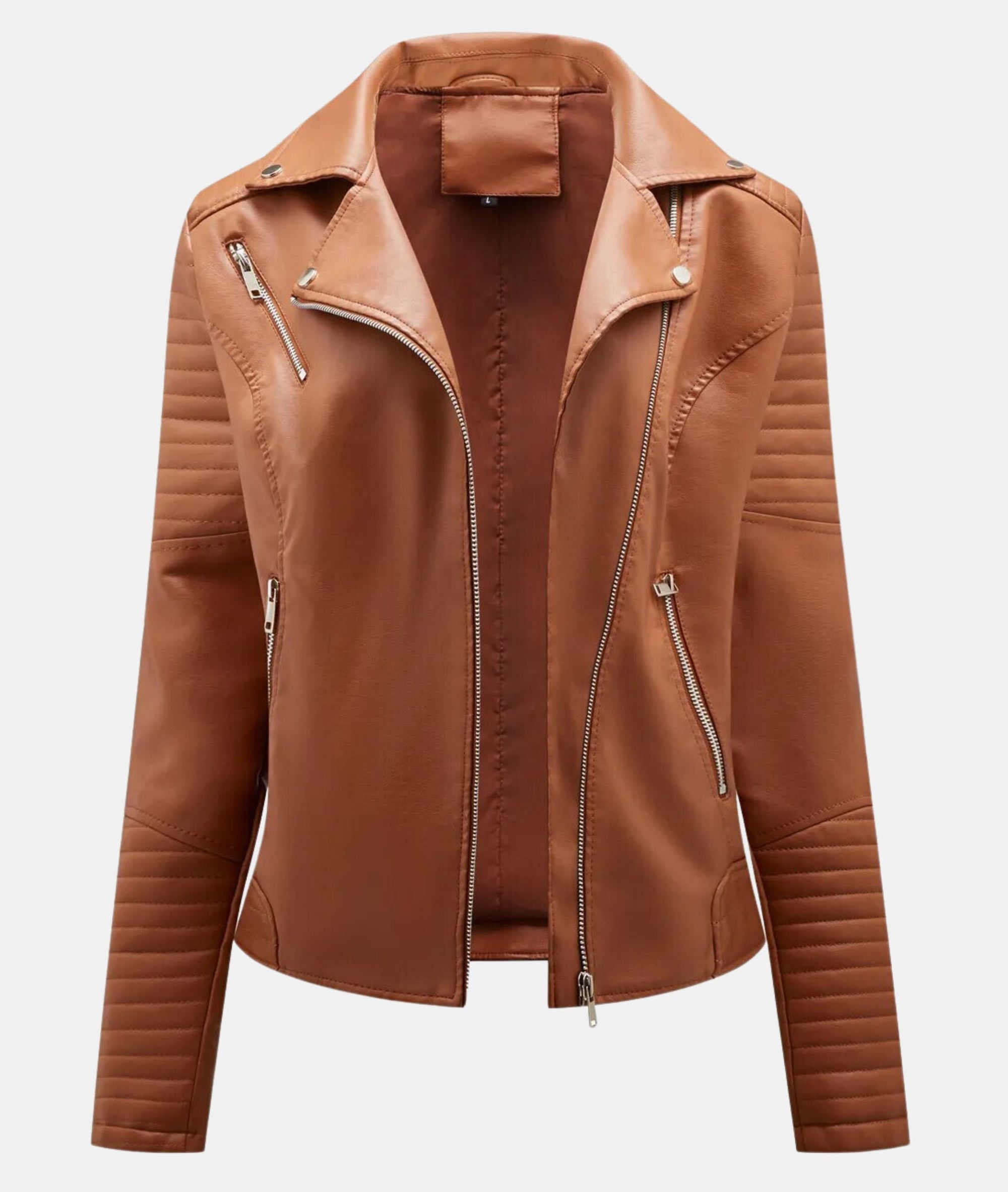 Krohn-e | Damen Bikerjacke aus Kunstleder