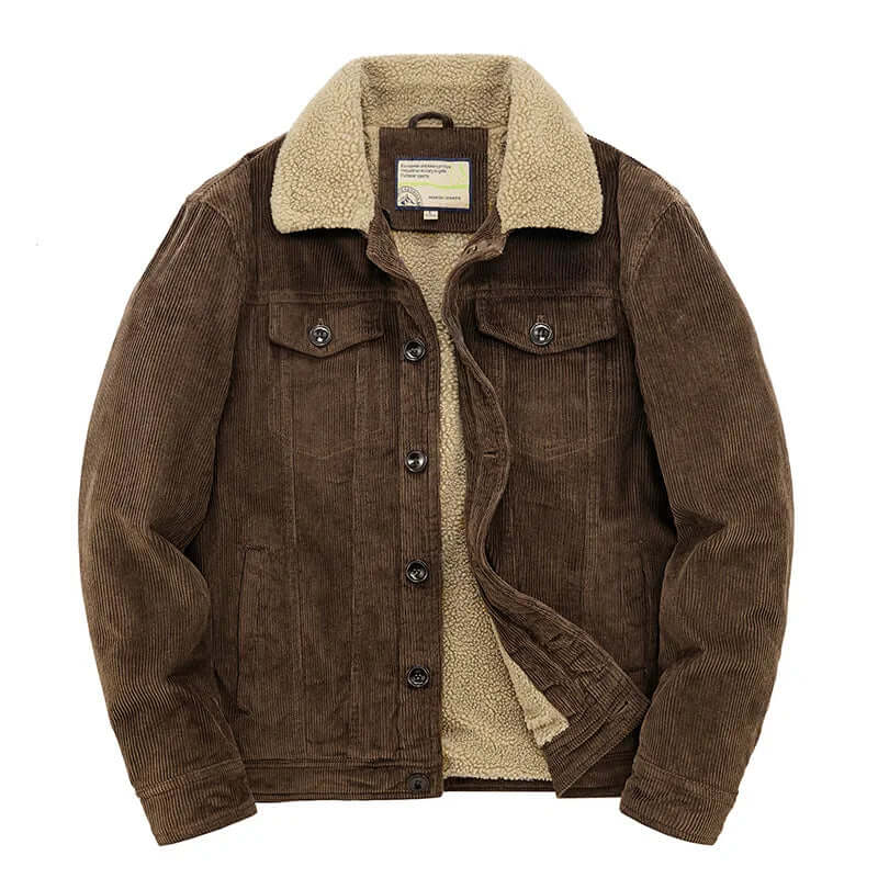 Krohn-e | Herren Freizeit Cordjacke Windbreaker