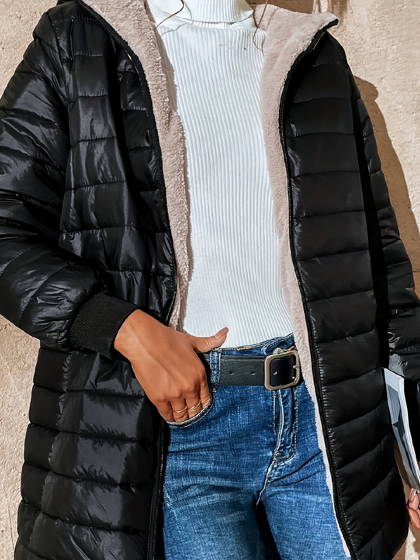 Krohn-e | Fleecegefütterte Damenjacke mit Reißverschluss