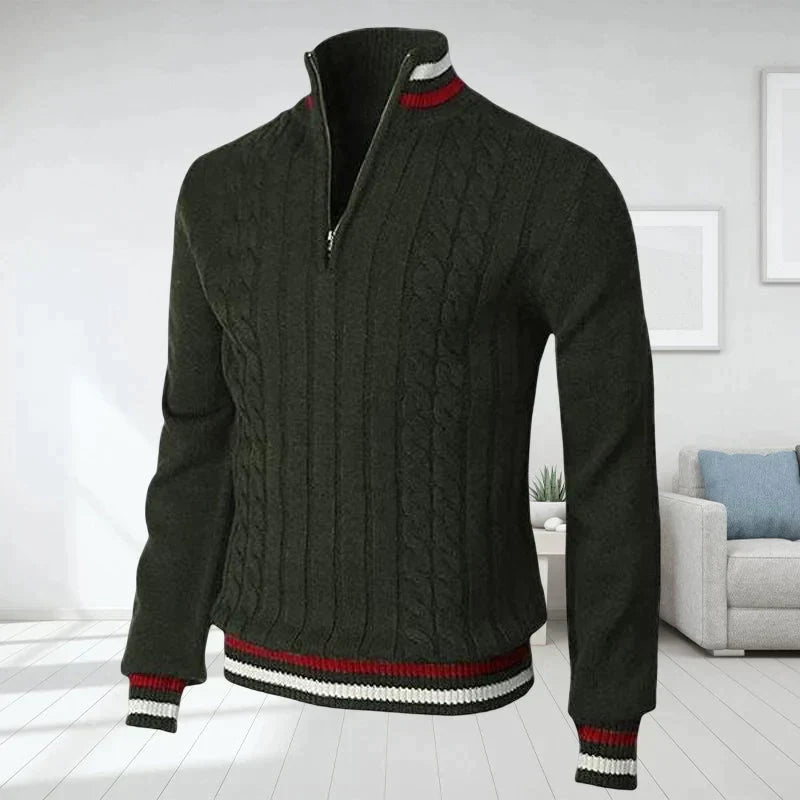 Naldo Rollkragenpullover mit Reißverschluss