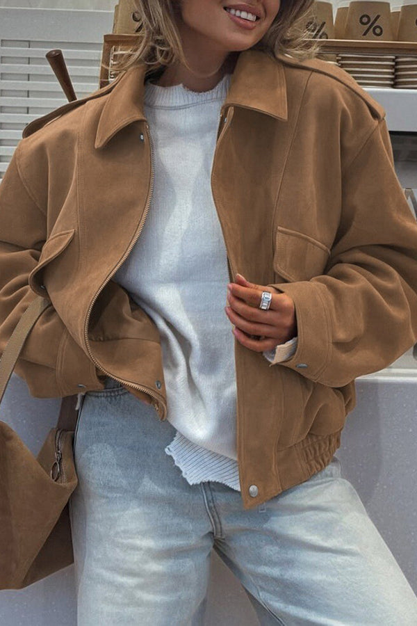 Krohn-e | Freizeitjacke mit Reißverschluss und Langen Ärmeln