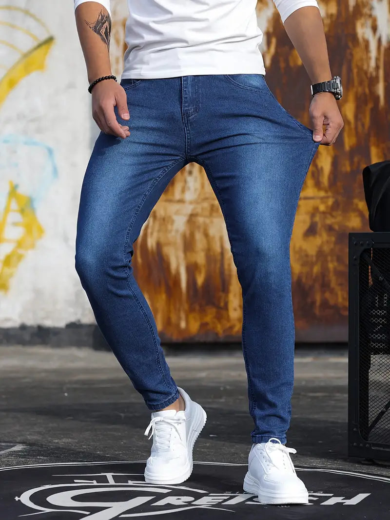 Herren Skinny Jeans aus Stretch-Denim in bequemer Passform