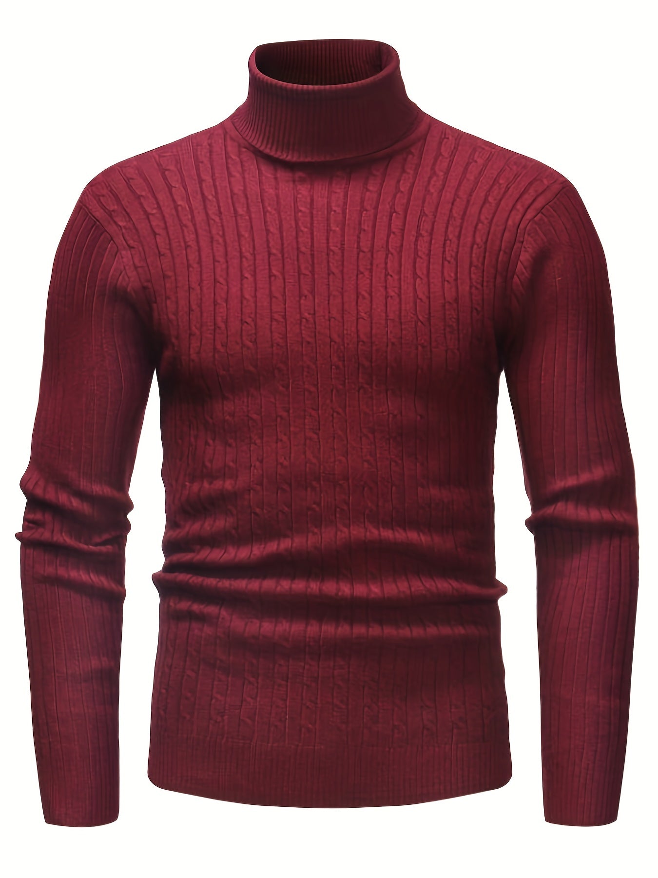 Krohn-e | Kabelstrick Rollkragenpullover Weich und Warm Perfekt für Herbst und Winter