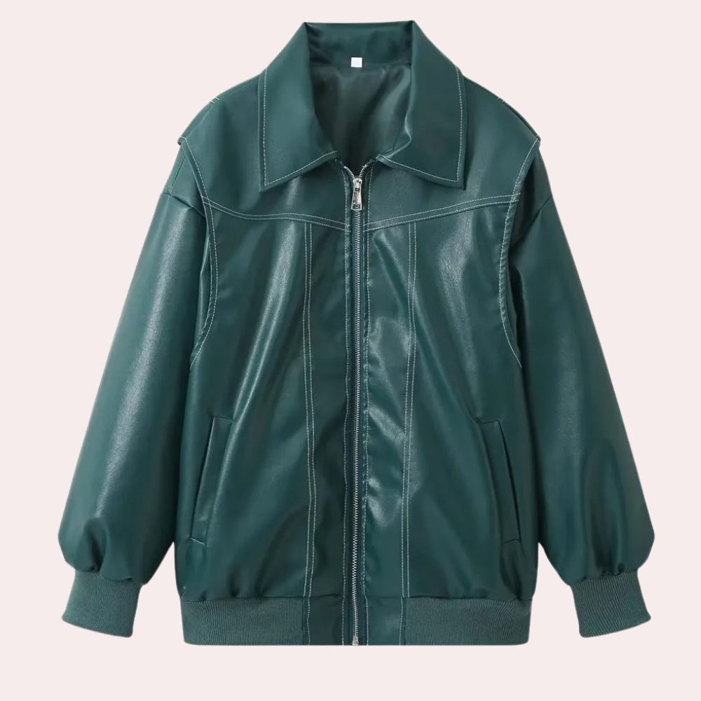 Elegante Lederjacke für Damen - MANUELA