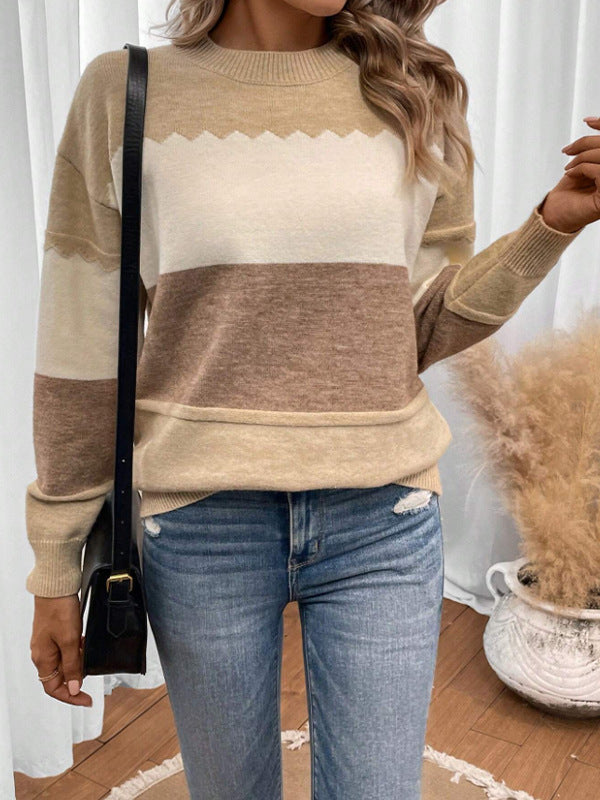 Krohn-e | Strickpullover in sanften Pastellfarben