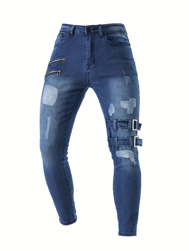 Moderne Bikerjeans für Herren von Samuel