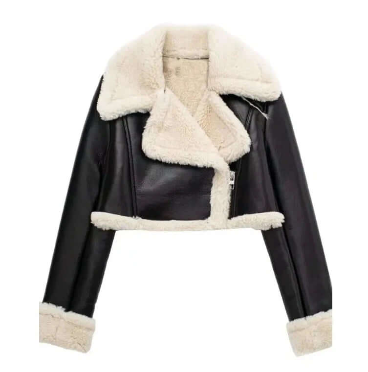 Krohn-e | Damen Fleecefutter Kurze Jacke