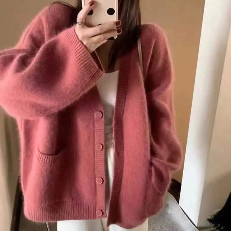 Krohn-e | Elegante Strickjacke mit Knopfleiste