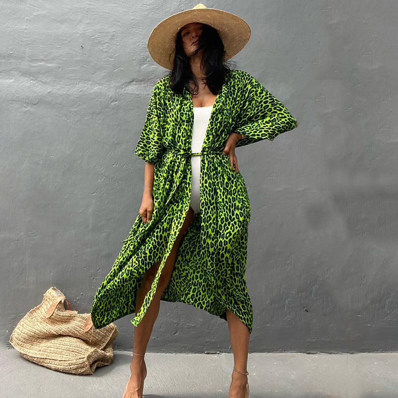 Krohn-e | Glamouröse Sonnenschutz Resort Strandkleid Cover Up