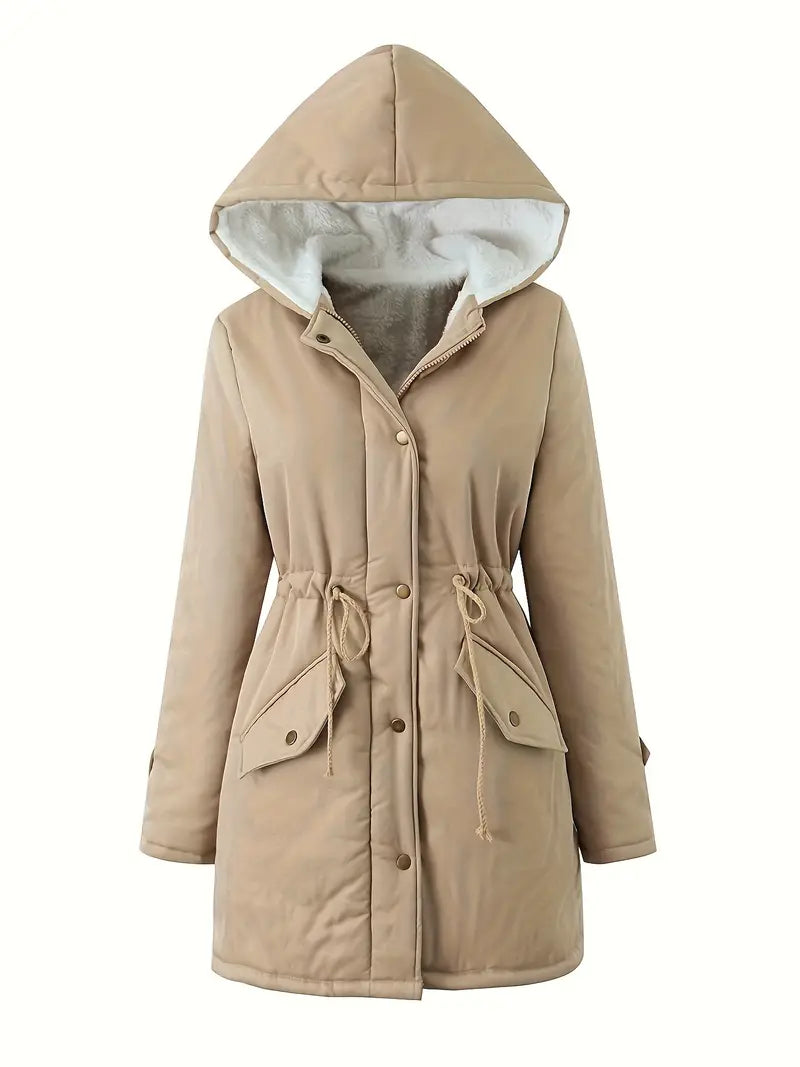 Krohn-e | Gefütterte Parkajacke mit Kapuze Winddicht und Warm Praktisches Design