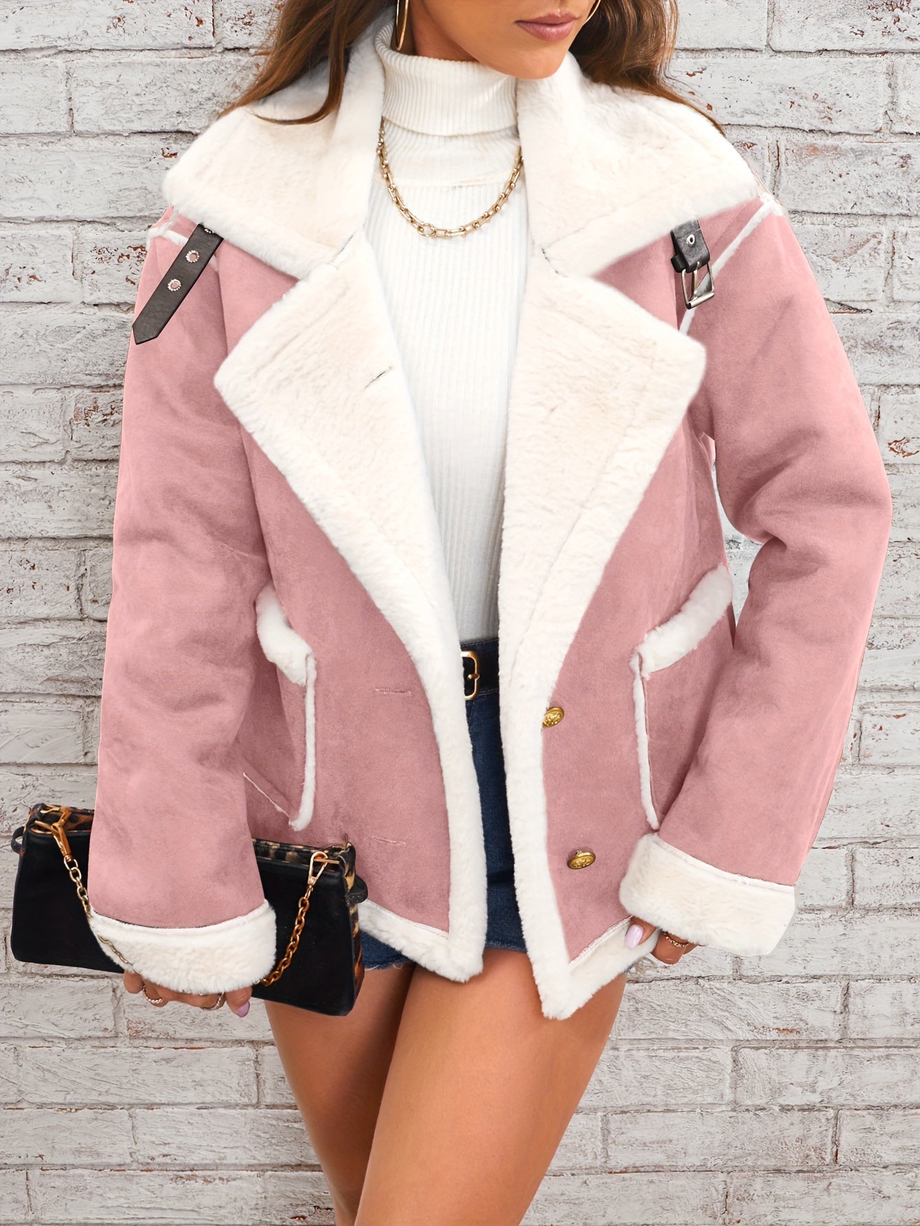 Krohn-e | Winterjacke für Damen - gemütlich mit Schafsfellkragen