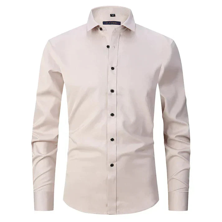Tobias | Herren Slim Fit Businesshemd Langarm Kent-Kragen