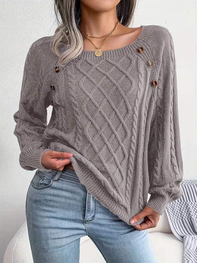 Natalie: Relaxed Crew Neck Pullover