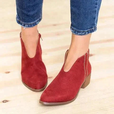 Krohn-e | Stylische Stiefel mit Seitlichem Reißverschluss