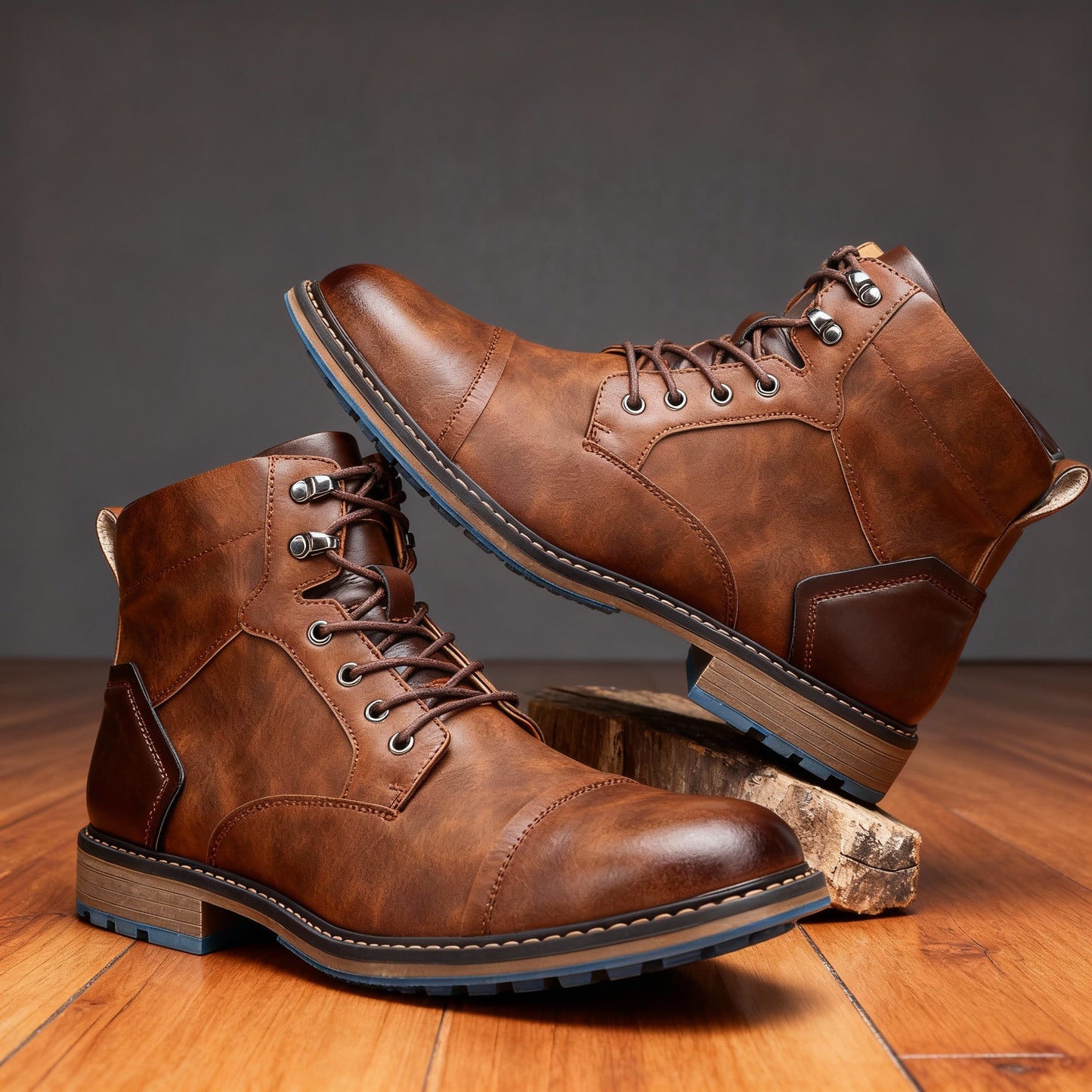 Aldric | Herren Schnürboots Stiefeletten mit Kappe
