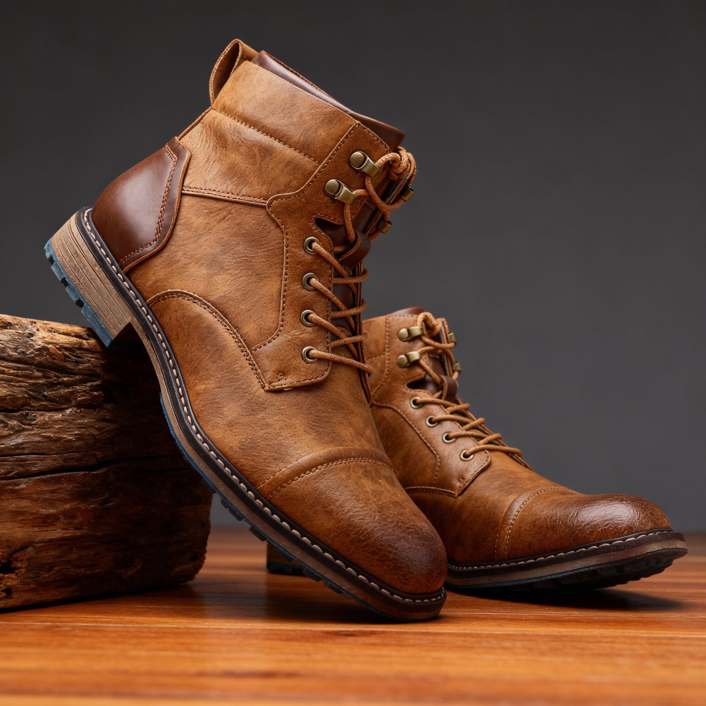 Aldric | Herren Schnürboots Stiefeletten mit Kappe