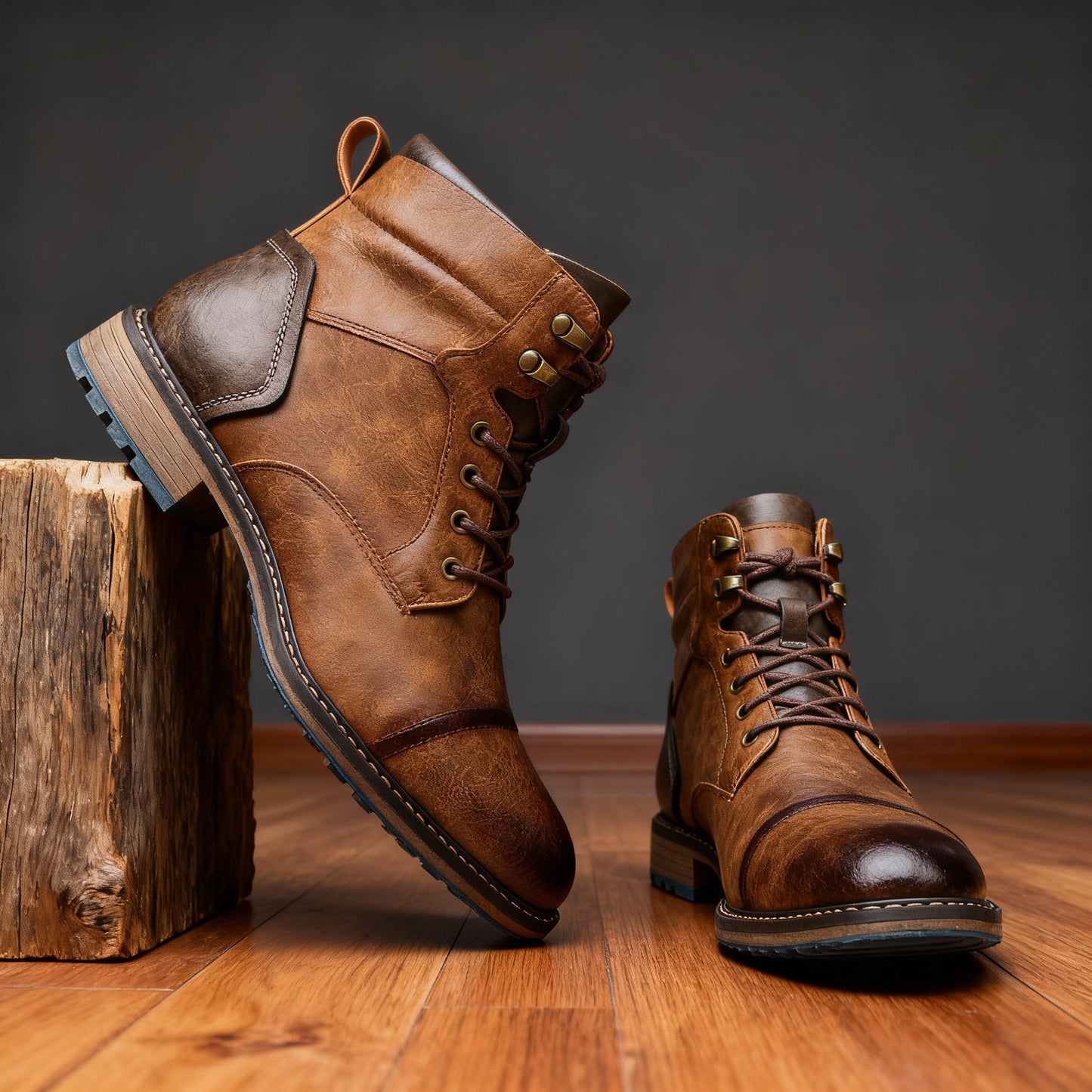 Aldric | Herren Schnürboots Stiefeletten mit Kappe