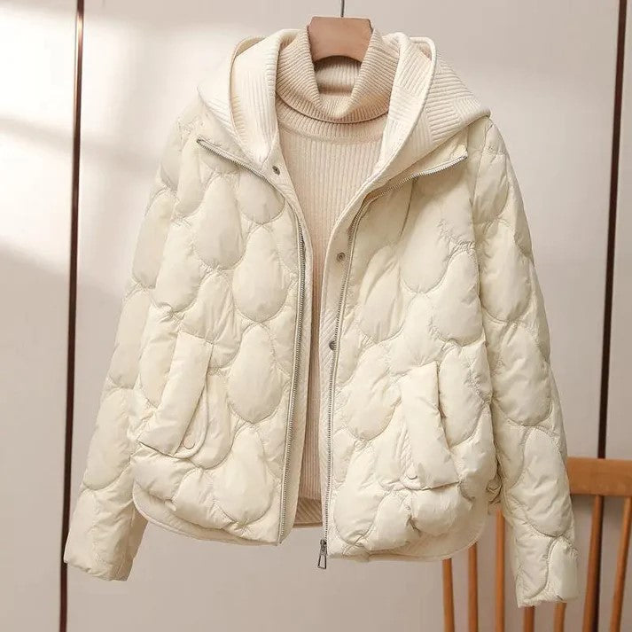 Krohn-e | Pufferjacke - Warm Gesteppter Entwurf - Hoher Kragen mit Elastischer Ausstattung - Lässig Geschnitten