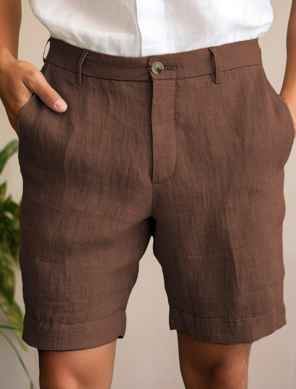 Leinen-Sommershorts – Atmungsaktiv – Laurens