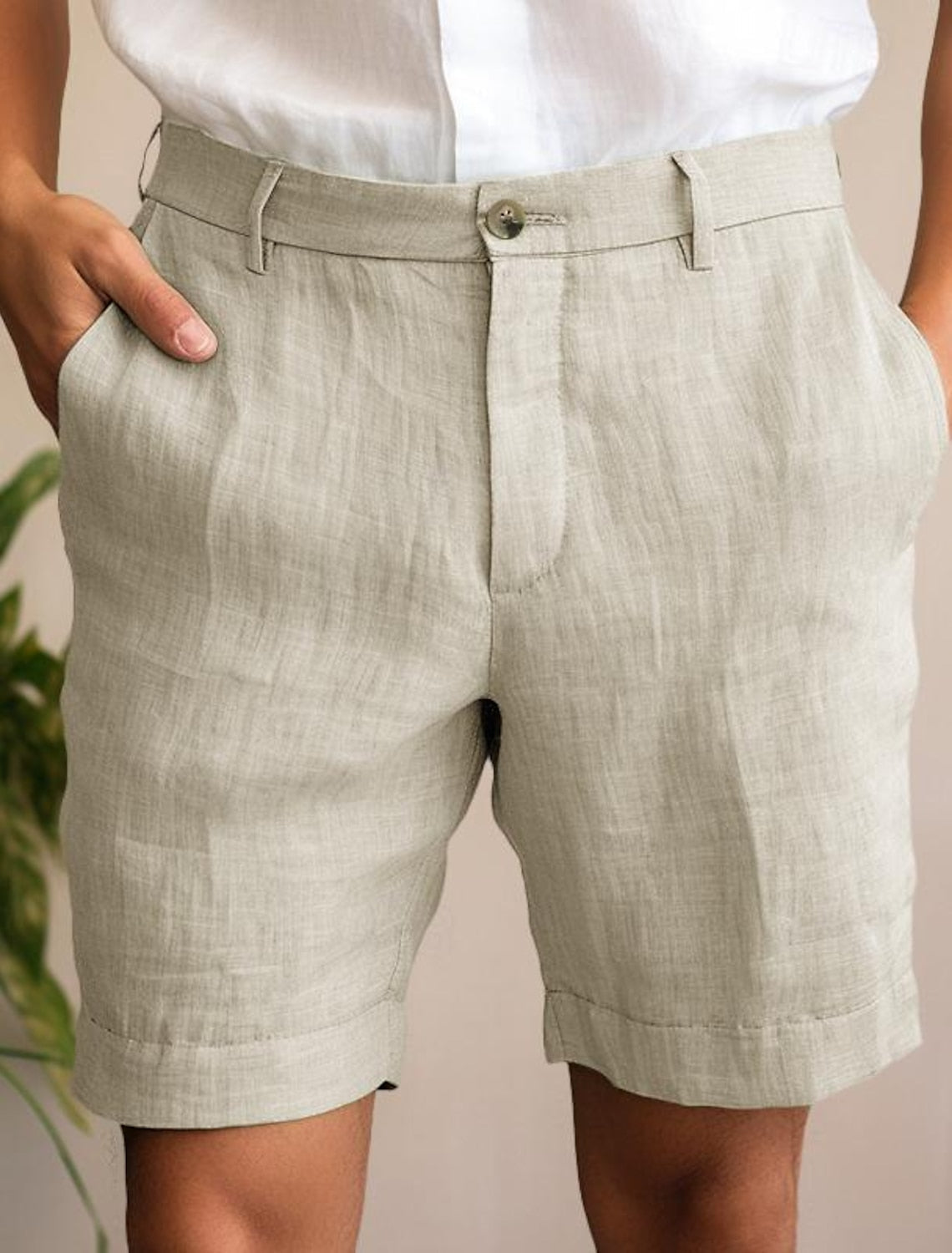Leinen-Sommershorts – Atmungsaktiv – Laurens