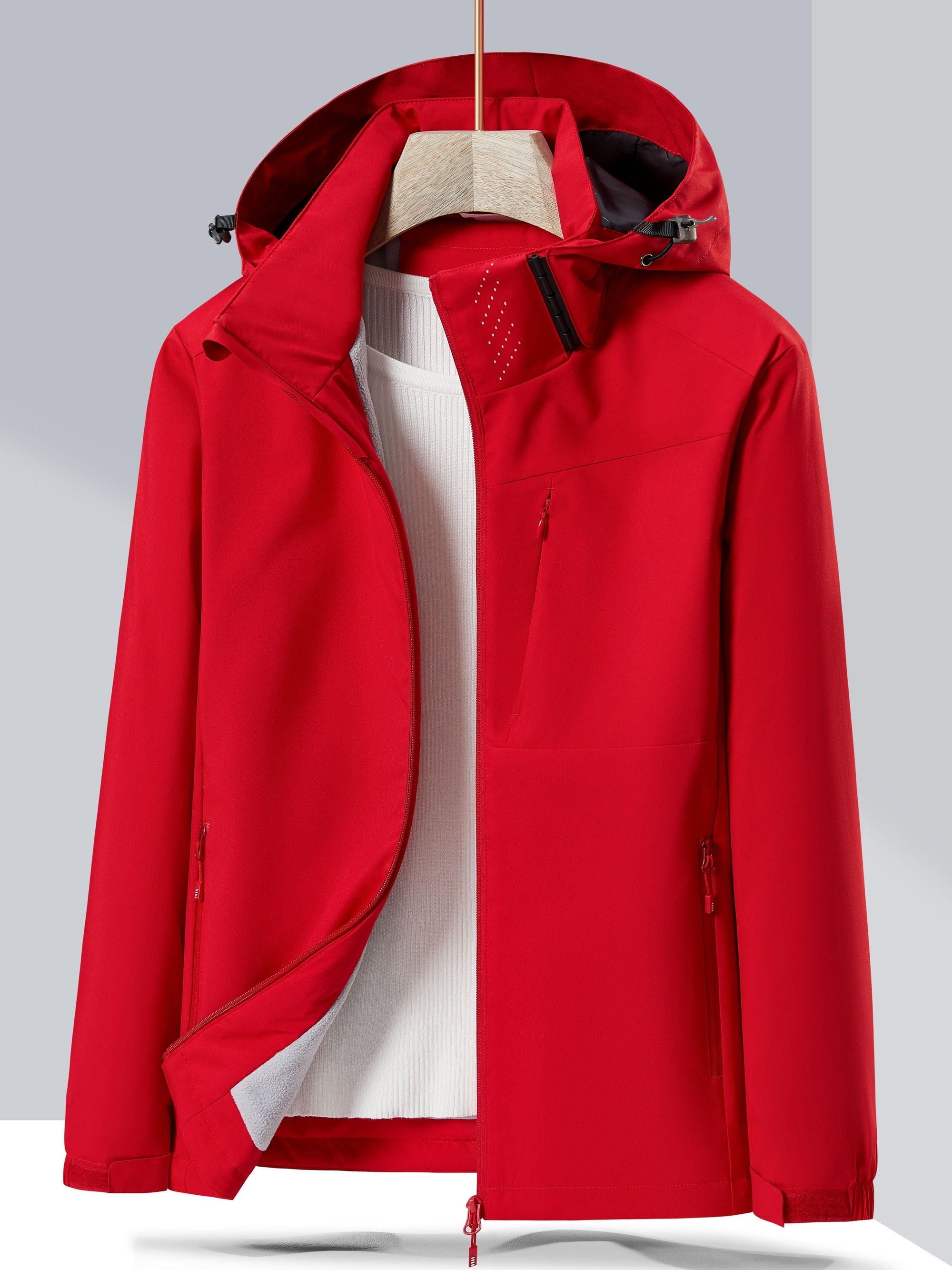 Krohn-e | Wasserdichter Winter-Casual mit Kapuze und Fleece-Futter für Frauen Ideal für Herbst und Winter