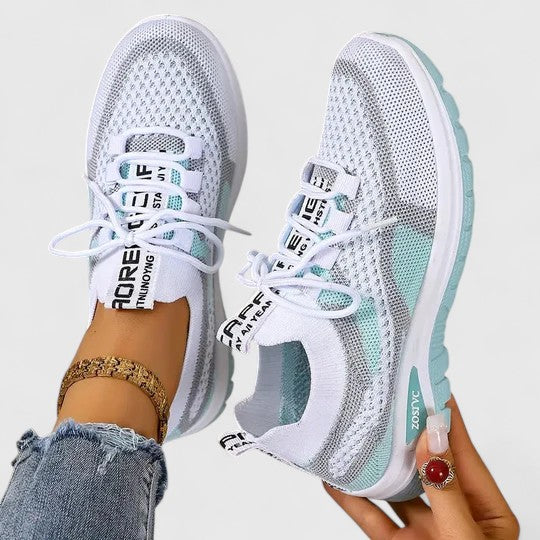 Sky | Damen Mesh Sneaker Schnürschuh Leichter Freizeitschuh