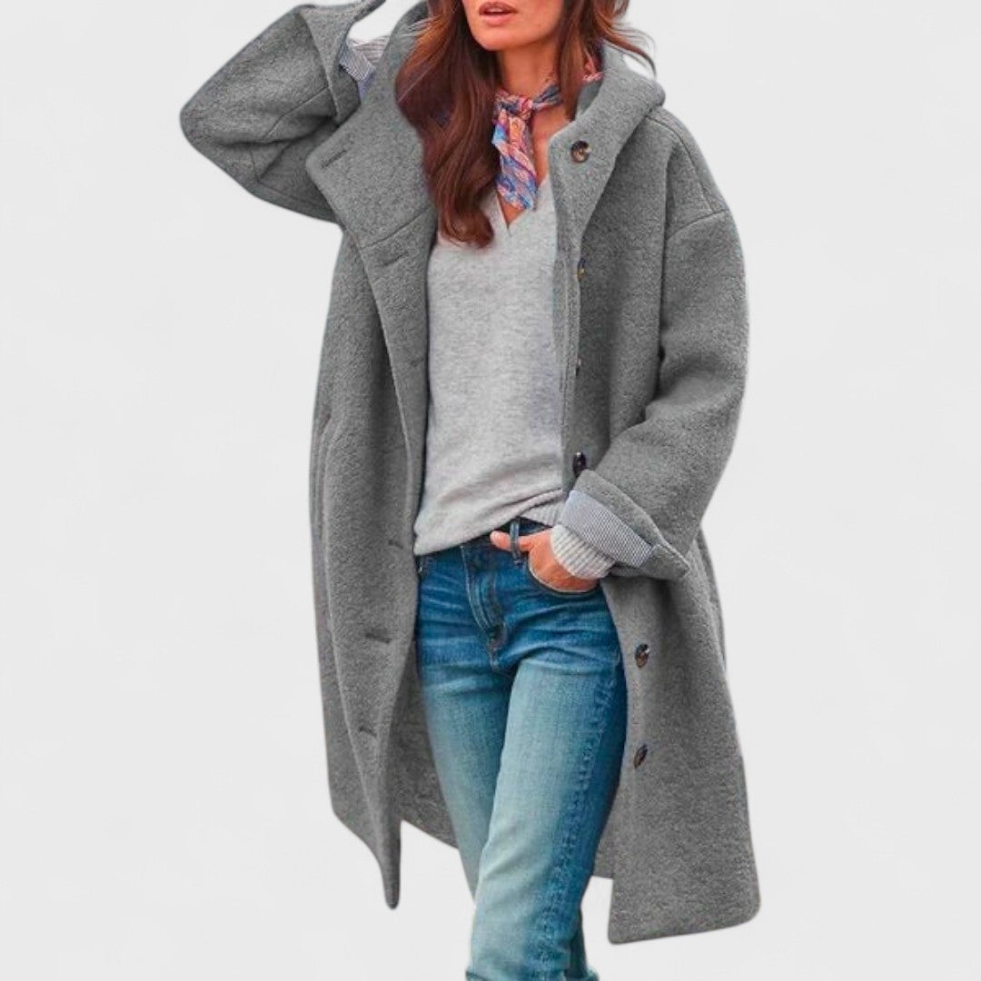 KROHN-E Damen City-Jacke Modern Funktionale Taschen