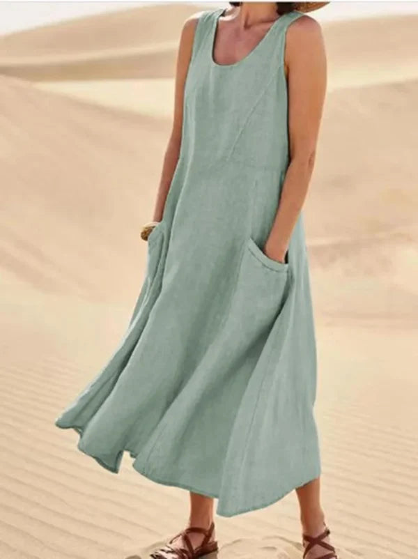 KROHN-E Damen Alltagskleid Klassisches Design Vielseitiger Stil
