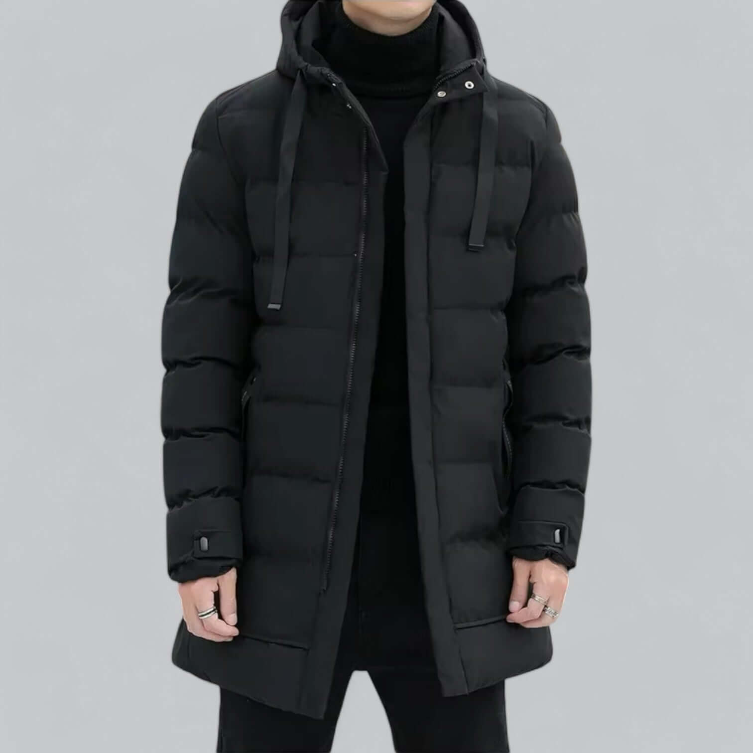 Krohn-e | Lang geschnittene gepolsterte Winter Parka Jacke