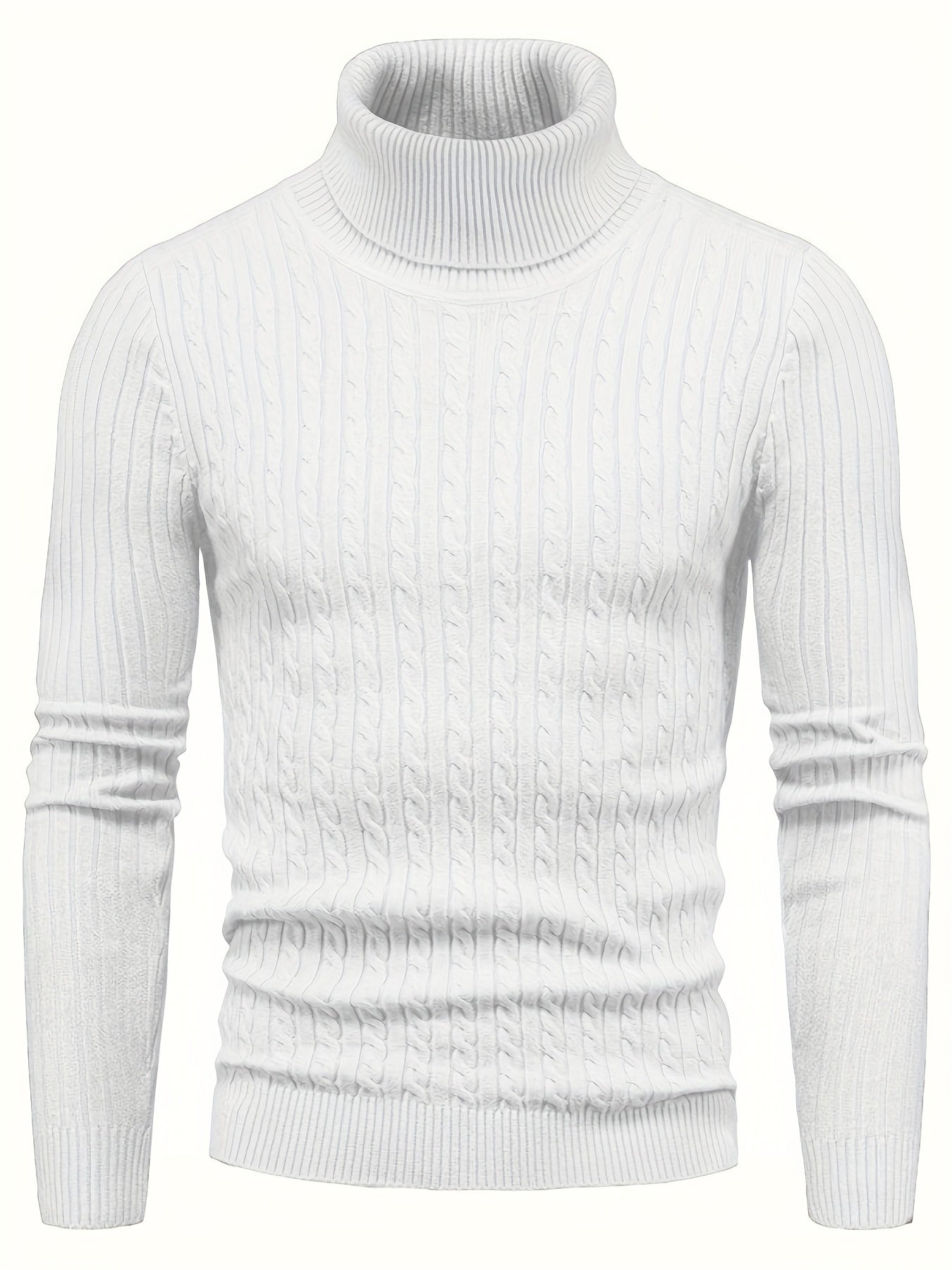 Krohn-e | Kabelstrick Rollkragenpullover Weich und Warm Perfekt für Herbst und Winter