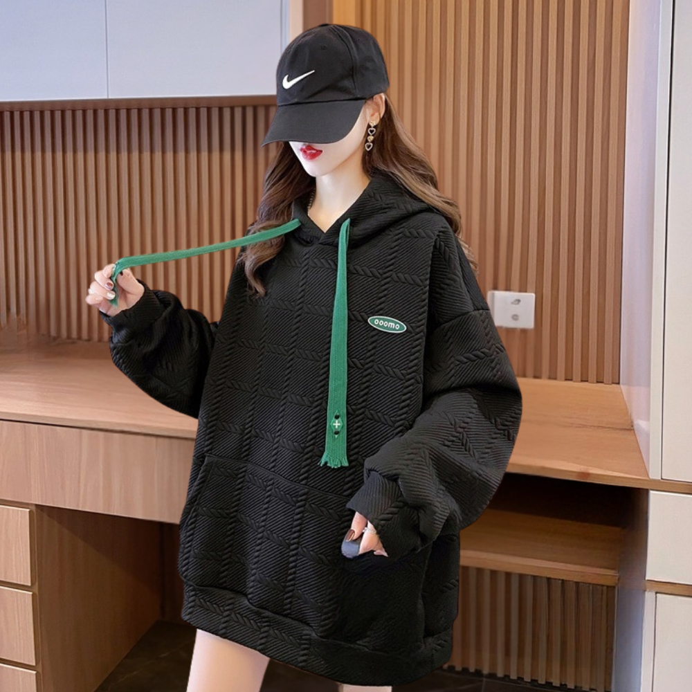 Fudus Damen Kapuzenpullover mit verstellbarer Kapuze