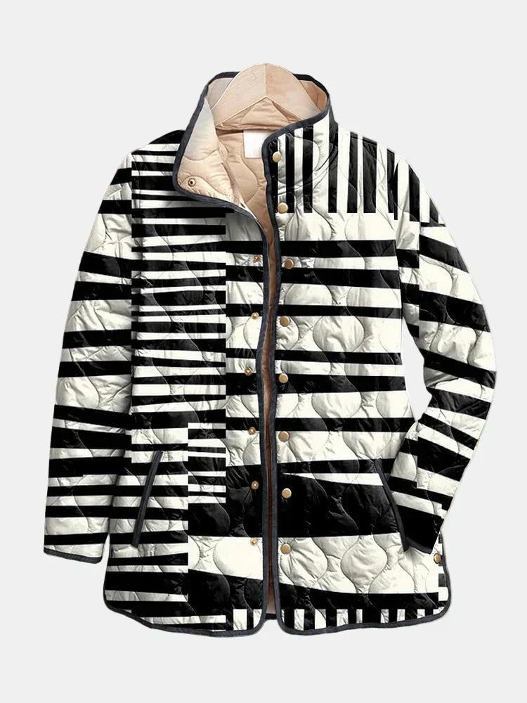 KROHN-E Damen Steppjacke Leicht Casual Übergang