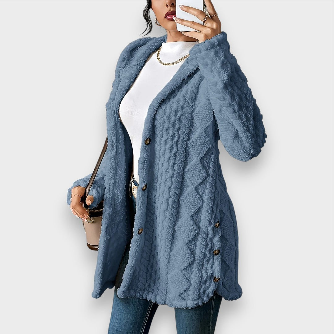 Krohn-e | Plüsch-Hoodie-Cardigan-Pullover