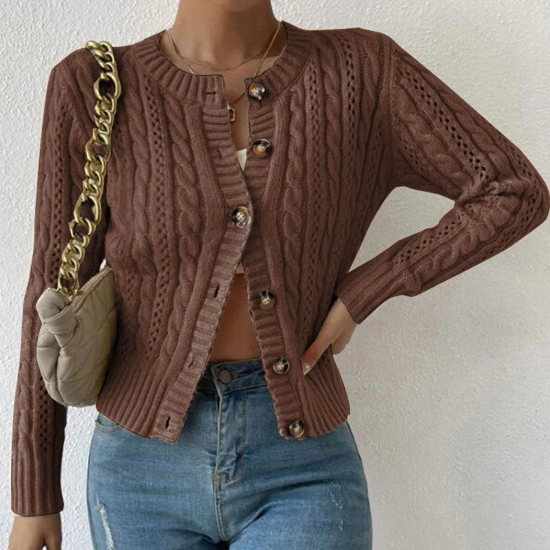 Krohn-e | Strickjacke mit Knöpfen für Damen