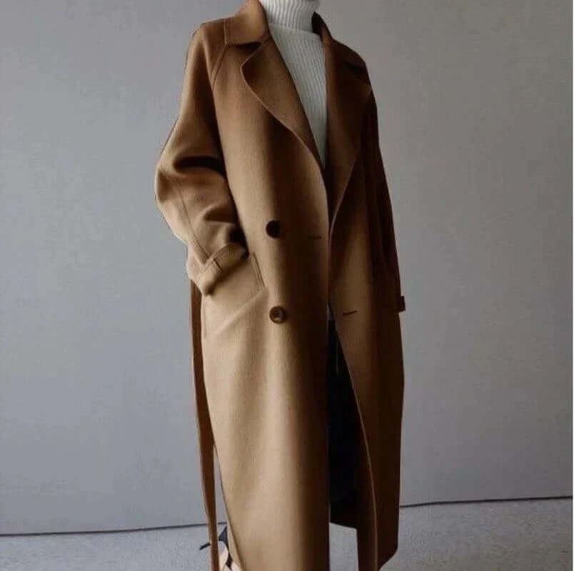 Krohn-e | Damen Oversized Gürtelmantel