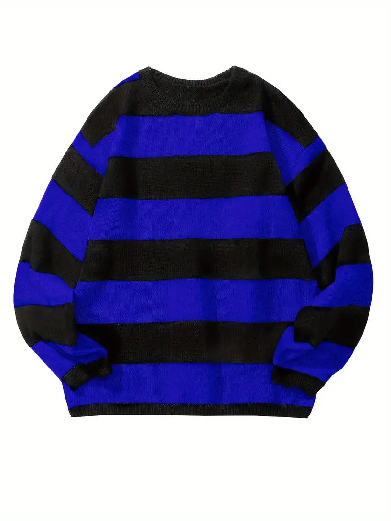 Herren-Pullover im Retro-Streifendesign