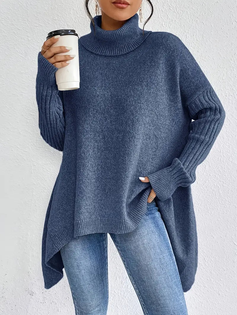 Krohn-e | langer Rollkragenpullover für den täglichen Komfort