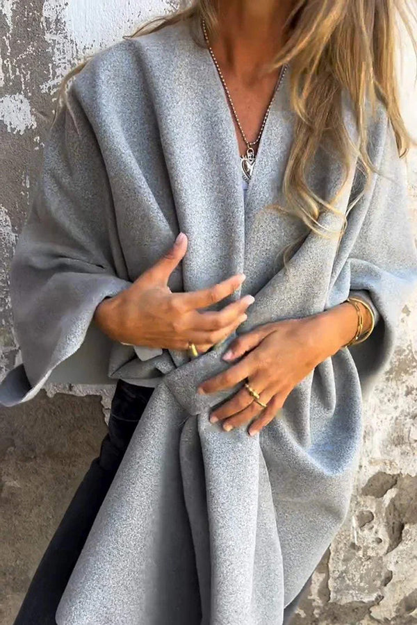 Krohn-e | Loser V-Ausschnitt Schal Cape Jacke