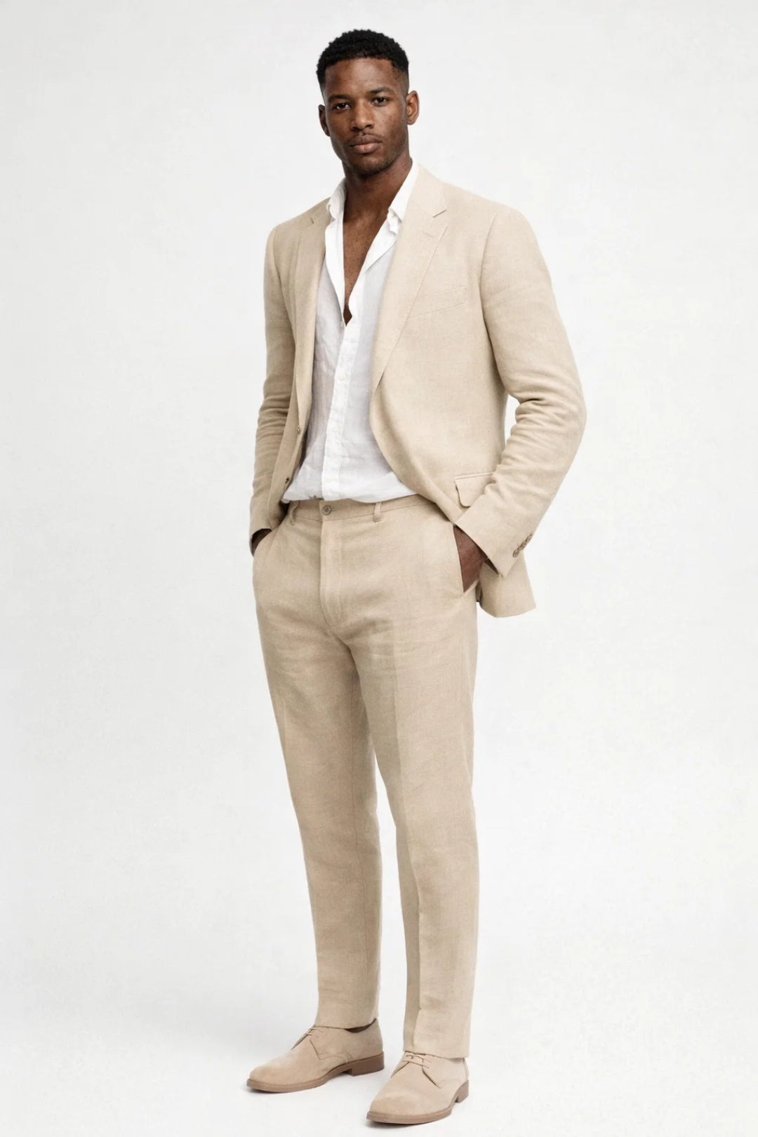 Bastian | Herren Slim Fit Zweiteiler Anzug Set