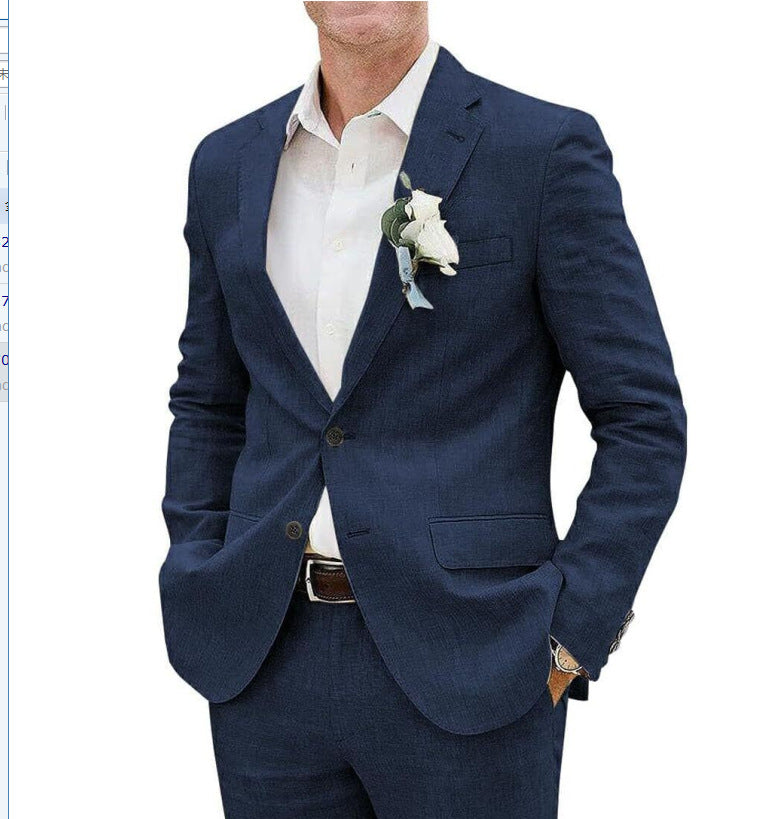 Bastian | Herren Slim Fit Zweiteiler Anzug Set