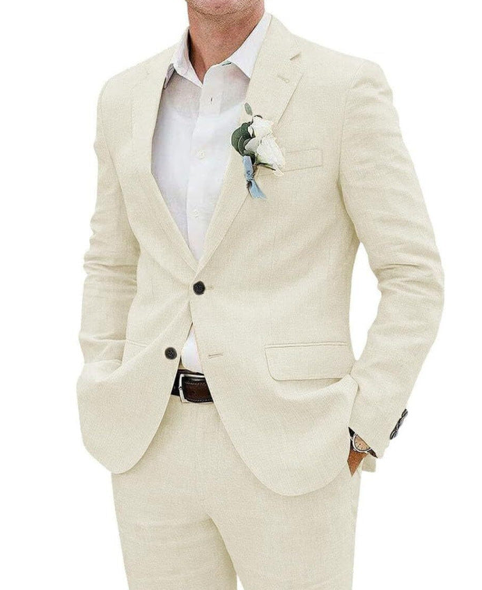 Bastian | Herren Slim Fit Zweiteiler Anzug Set